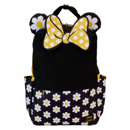 Minnie Mouse Floral Bow Full-Size Backpack By Loungefly